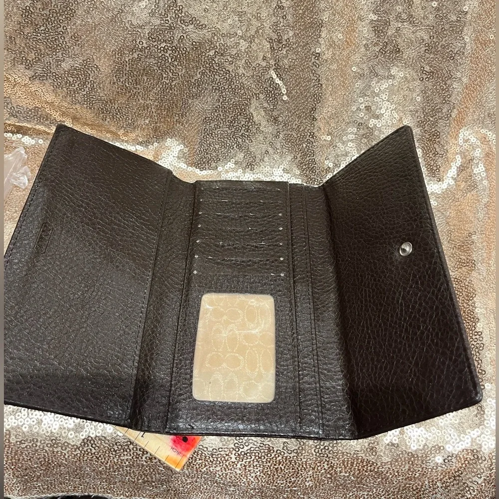 Coach Preloved Trifold Monogram Wallet - Picture 7 of 14